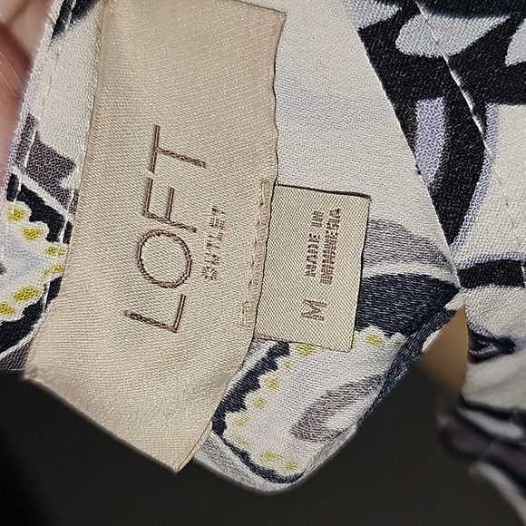 Loft Outlet Round Collar sleeveless Paisley Shell Size M New no tags - Picture 7 of 9